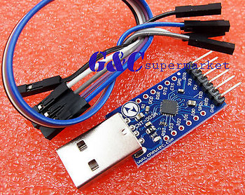 Адаптер USB-UART на CP2104  в USB гнездо, 6 контактов