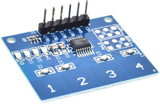 Модуль TTP224 на 4 сенсорных кнопки неорого